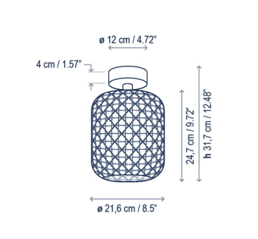 bover NANS PF/31 Outdoor Deckenleuchte
